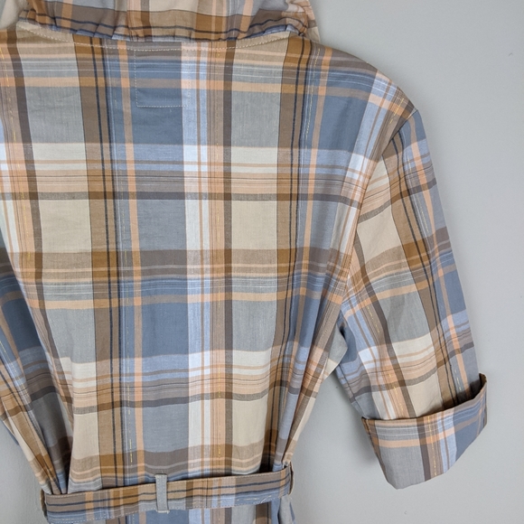 Anthropologie | Plaid Print Belted Dress-E88 - Picture 5 of 7